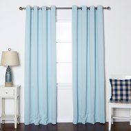 Best Home Fashion Premium Thermal Insulated Blackout Curtains - Antique Bronze Grommet Top - Royal Blue - 52"W... N117