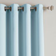 Best Home Fashion Premium Thermal Insulated Blackout Curtains - Antique Bronze Grommet Top - Royal Blue - 52"W... N120