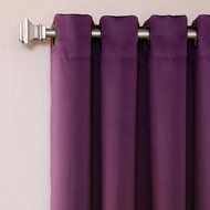 Best Home Fashion Premium Thermal Insulated Blackout Curtains - Antique Bronze Grommet Top - Royal Blue - 52"W... N135