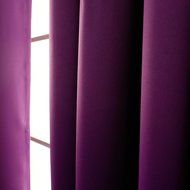 Best Home Fashion Premium Thermal Insulated Blackout Curtains - Antique Bronze Grommet Top - Royal Blue - 52"W... N136
