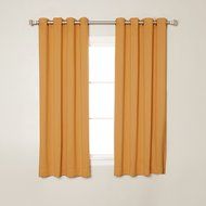 Best Home Fashion Premium Thermal Insulated Blackout Curtains - Antique Bronze Grommet Top - Royal Blue - 52"W... N137