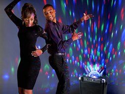 ION Party Rocker portable Bluetooth speaker system with built-in light show (Old Model) N4