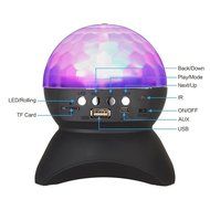 Colorful LED Strobe Speaker Dolida Multi Changing Color Rotating Crystal Bulb Wireless Bluetooth Stage Party Light... N4