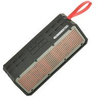 RuggedTec RoqBloq Portable Bluetooth Speaker Outdoor Rugged Water Resistant, Dust &amp; Shock Proof (Black/Red)