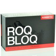 RuggedTec RoqBloq Portable Bluetooth Speaker Outdoor Rugged Water Resistant, Dust &amp; Shock Proof (Black/Red) N8