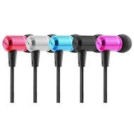 3.5mm Stereo Fashion Generous Design In-ear phones Cover For iPhone Color Red N4