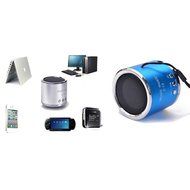 Speaker, Dreaman Wireless Portable Mini Speaker FM Radio USB Micro SD TF Card MP3 Player Blue N2