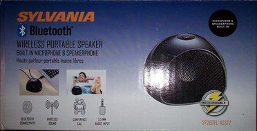 Sylvania SP260-Black Bluetooth Portable Mini Speaker