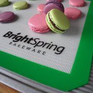 2 Day Sale - BrightSpring Silicone Baking Mat - Non-Stick Cookie Sheet Liner Fits Half-Size Pan - eBook - Easy-Clean... N2