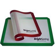 2 Day Sale - BrightSpring Silicone Baking Mat - Non-Stick Cookie Sheet Liner Fits Half-Size Pan - eBook - Easy-Clean... N9