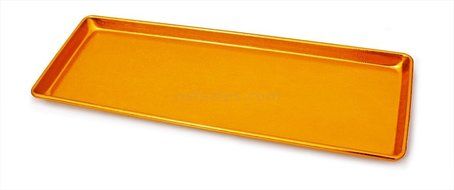 New Star 37197 Textured Commercial Grade Sheet Pan Display Tray, 9 by 26-Inch, Gold Anodized