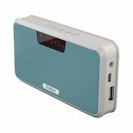 Rolton E300 Multi-functional Portable Wireless Bluetooth Stereo Speaker with Power Bank, FM Radio (Blue)