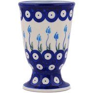 Ceramika Bona H7813G Polish Pottery Ceramic Goblet Hand Painted, 7-Ounce