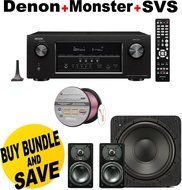Denon AVR-S910W 7.2 Full 4K Ultra HD Channel Receiver With Bluetooth/HDCP2.2 + SVS Prime Satellite 2.1 Premium...