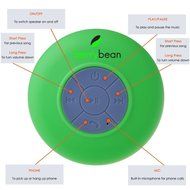BerryBean BELLE Mini Portable Waterproof Bluetooth 3.0 Wireless Stereo Speaker w Suction Cup works with all Bluetooth... N2