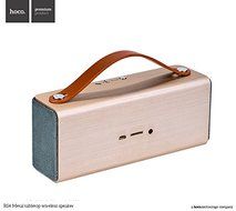 HOCO BS4 Metal Tabletop Rechargeable Wireless Bluetooth Speaker - Golden N5