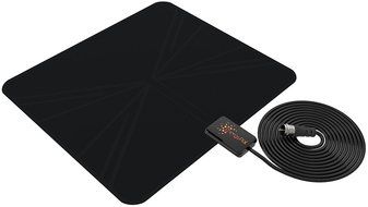EnergyPal AN51 Amplified Indoor HDTV Antenna 50 Mile Range With Power Supply and 10ft Coax Cable N8