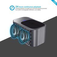 [2016 Aluminum Bluetooth Speaker 4.0 , 4400mAh battery for 24-Hour Playtime, Dual 5 Watt Drivers, Built-in Mic... N7