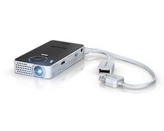 Philips PPX4350 Pocket Projector, 50 Lumens, LED, HDMI, 60 Inches Display, USB, 4,6 Oz