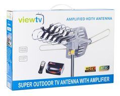 ViewTV Outdoor Amplified Antenna - 150 Miles Range - 360&deg; Rotation - Wireless Remote N6