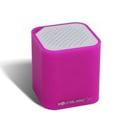SoundLogic XT 2-In-1 Portable Bluetooth Mini Cube Speaker &amp; Selfie Remote, Purple