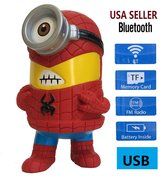 RiderTech New Spider Man Wireless Bluetooth Speaker Mini Portable Children Style LED Light Speakers Stereo Music...