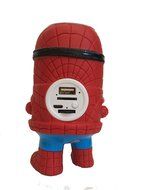 RiderTech New Spider Man Wireless Bluetooth Speaker Mini Portable Children Style LED Light Speakers Stereo Music... N4