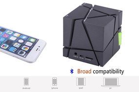 OKCSC(TM) Bluetooth 3.0 Colorful Speaker Magic Cube Square LED Portable Wireless SuperBass Stereo Mini Music Player... N4