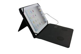 Smart&amp;Cool &reg; Tablet Partner ,Combo Leather iPad Case Bluetooth Speaker and Power Bank Works for iPad , iPad Air... N4