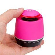 Pink Portable Handheld Bluetooth Speaker with Built-in microphone, FM Radio Mini Indoor &amp; Outdoor Sports Hifi... N4