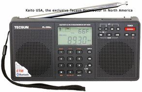 Tecsun PL398BT DSP Digital AM/FM/LW Shortwave Radio with Dual Speakers &amp; Bluetooth, Black