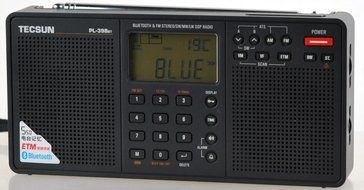 Tecsun PL398BT DSP Digital AM/FM/LW Shortwave Radio with Dual Speakers &amp; Bluetooth, Black N3