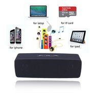 JIATAI M400 Wireless Bluetooth Portable Speaker with Stereo Bass (Black) N2