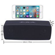 JIATAI M400 Wireless Bluetooth Portable Speaker with Stereo Bass (Black) N3