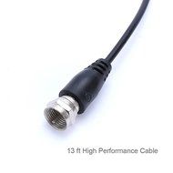 GET Digital TV Antenna 50 Miles Range Indoor Amplified Antenna with High Performance-13 ft Coaxial Cable-Black N3