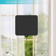 GET Digital TV Antenna 50 Miles Range Indoor Amplified Antenna with High Performance-13 ft Coaxial Cable-Black N4