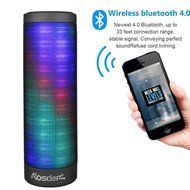 Podofo&reg; Hi-Fi Portable Speaker Wireless Bluetooth 4.0 Speakers with 6 LED Visual Display Mode, Build in Microphone...