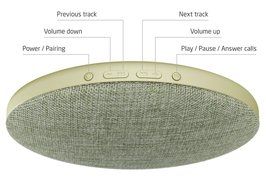 Photive Sphere Portable Wireless Bluetooth Speaker with Built In Stand- Graphite N15