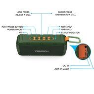 Wotmic Bluetooth Speaker Portable Outdoor Wireless Speaker HIFI Sound Subwoofer IPX6 Waterproof Shockproof Speaker... N2