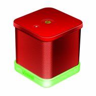 iSound iGlowSound Cube Wired Speaker (red) N2