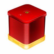 iSound iGlowSound Cube Wired Speaker (red) N5