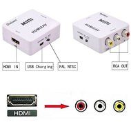 Daisen tech HDMI to AV Converter 1080p HDMI to RCA CVBS AV Composite Adapter HDMI 2 AV Converter support PAL/NTSC... N4