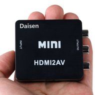 Daisen tech HDMI to AV Converter 1080p HDMI to RCA CVBS AV Composite Adapter HDMI 2 AV Converter support PAL/NTSC... N10