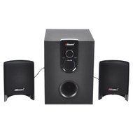 2BOOM Stylish multimedia speakers, AC Powered, 2.1 Channel with Sub Woofer Black