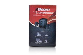 2BOOM Stylish multimedia speakers, AC Powered, 2.1 Channel with Sub Woofer Black N5