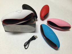 Mini X-6 Rugby Shaped Wireless Bluetooth Portable Speaker (White)