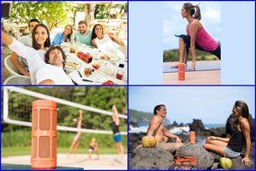 Celtic Blu 360 Degree Stereo Portable Bluetooth 4.0 Speaker (Orange) N4