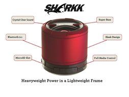 SHARKK&reg; Bluetooth Speakers Mini Ultra Portable Speaker Alloy Steel Rubberized Housing Powerful Sound and Bass... N2