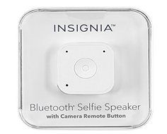 Insignia&trade; - Portable Bluetooth Selfie Speaker - White N2