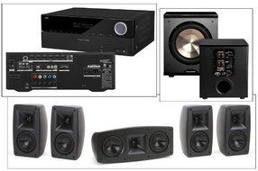 Klipsch Quintet V(5) Home Theater System-Harman Kardon AVR 1700-BIC Acoustech PL-200
